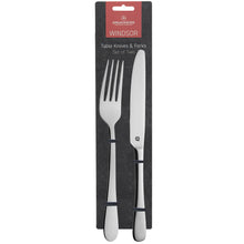 Load image into Gallery viewer, Packaged cutlery set, including two knives and two forks, with the Grunwerg brand visible on the packaging.