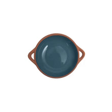 Load image into Gallery viewer, blue glazed terracotta tapas dish