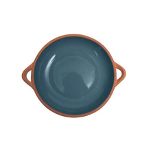 Load image into Gallery viewer, blue glazed terracotta tapas dish