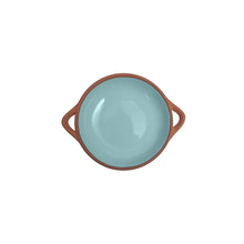 Load image into Gallery viewer, pale blue glazed terracotta tapas dish