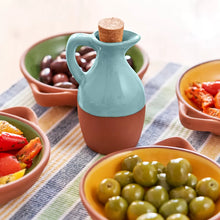 Load image into Gallery viewer, Sintra Glazed Terracotta Oil Drizzler Bottles