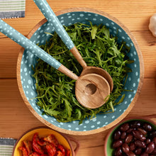 Load image into Gallery viewer, Mango Wood Spotted Salad Bowl