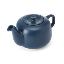Load image into Gallery viewer, Navy blue teapot on a white background