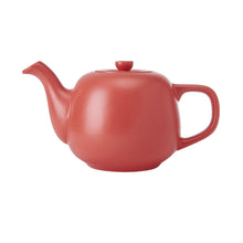 Load image into Gallery viewer, coral red teapot on a white background