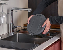 Load image into Gallery viewer, Person draining a salad spinner into sink