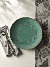 Load image into Gallery viewer, Kew Gardens Living Jewels Teal Dinner Plate