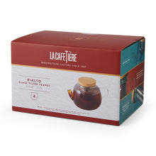 Load image into Gallery viewer, La Cafetière Rialto Glass Infuser Teapot With Filter And Wooden Lid, 4 Cup, 1.2L