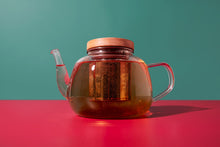 Load image into Gallery viewer, La Cafetière Rialto Glass Infuser Teapot With Filter And Wooden Lid, 4 Cup, 1.2L
