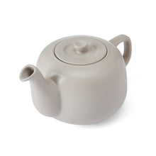 Load image into Gallery viewer, Latte colour ceramic teapot on a white background