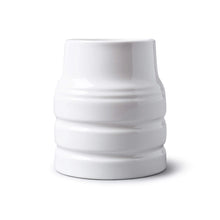 Load image into Gallery viewer, Churn Utensil Storage Pot White Ceramic