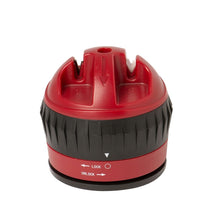 Load image into Gallery viewer, Red pro sharp twist and sharp knife sharpener on a white background