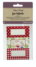 Load image into Gallery viewer, packet of labels with dotty fruit and gingham borders