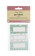 Load image into Gallery viewer, packet of labels with floral and gingham brders