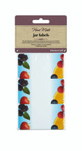Load image into Gallery viewer, packet of labels with fruit print detail