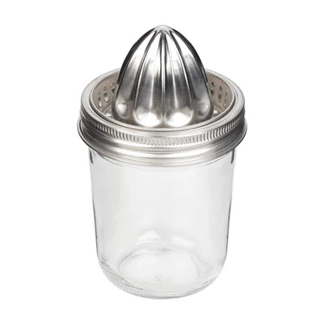 Metal Citrus Juicer with Glass Base