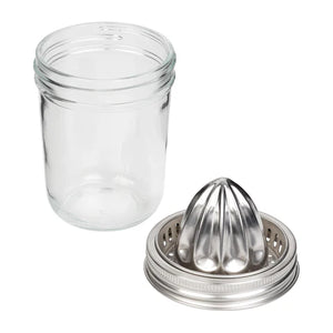 Metal Citrus Juicer with Glass Base