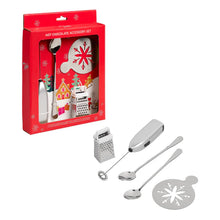 Load image into Gallery viewer, Hot chocolate accessory set with packaging on a white background
