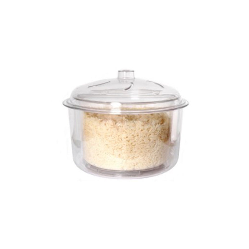 Microwave Rice Cooker and Steamer Clear 600ml