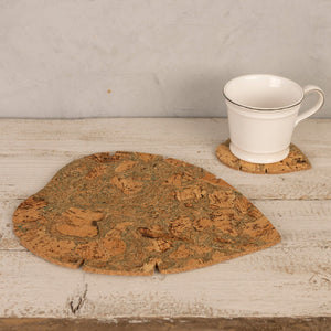 Cork Placemats and Coasters /Leaves