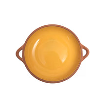 Load image into Gallery viewer, yellow glazed terracotta tapas dish
