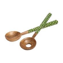 Load image into Gallery viewer, Mango Wood Spotted Salad Servers
