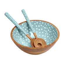Load image into Gallery viewer, Mango Wood Spotted Salad Bowl
