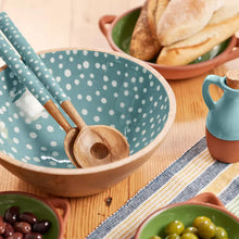 Load image into Gallery viewer, Mango Wood Spotted Salad Bowl
