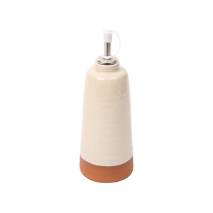 Porto Glazed Terracotta Oil Bottle with Pourer