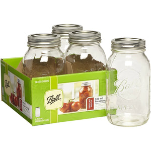 Classic 'Ball' Brand Glass Preserving Jars
