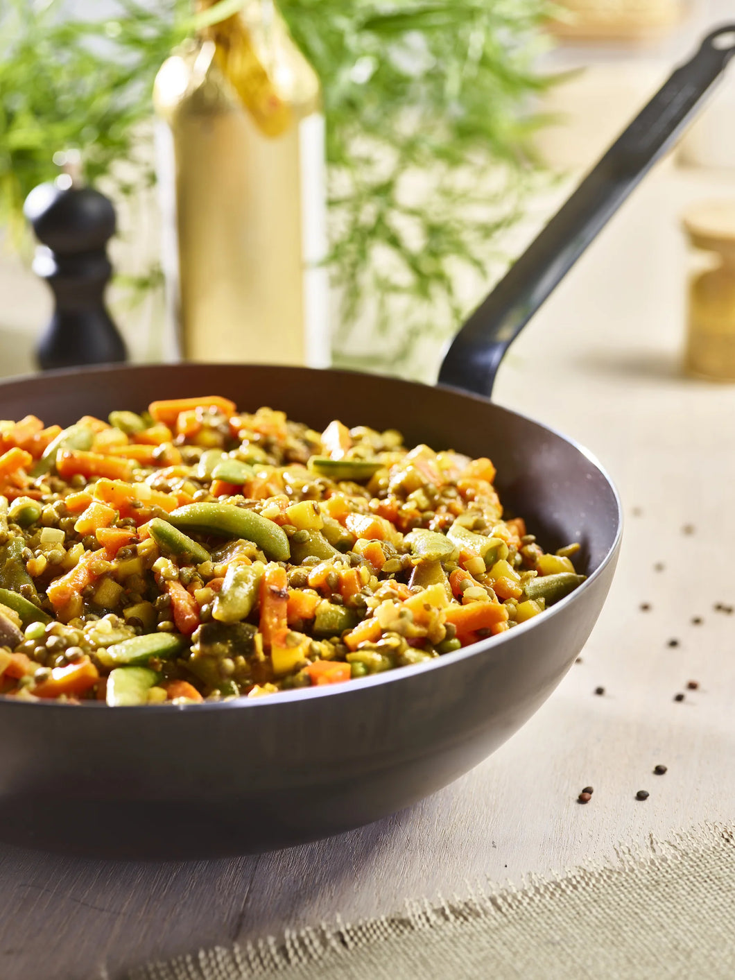 Wok by De Buyer Blue Carbone