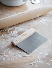 Load image into Gallery viewer, Wood Handled Dough Scraper
