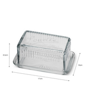 Load image into Gallery viewer, Garden Trading Louella Glass Butter Dish
