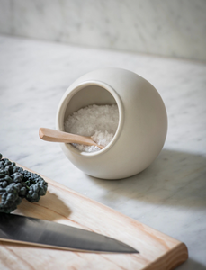 Garden Trading Ceramic Salt Pig and Spoon
