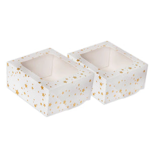 Gold Foil Star Cake Boxes