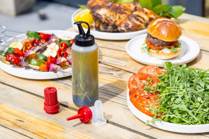 Barbecue Bottle Set with 3 Interchangeable Heads, 350ml