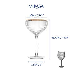 Sorrento Ripple Coupe Glasses /4