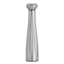 Load image into Gallery viewer, Stainless steel pepper grinder on a white background
