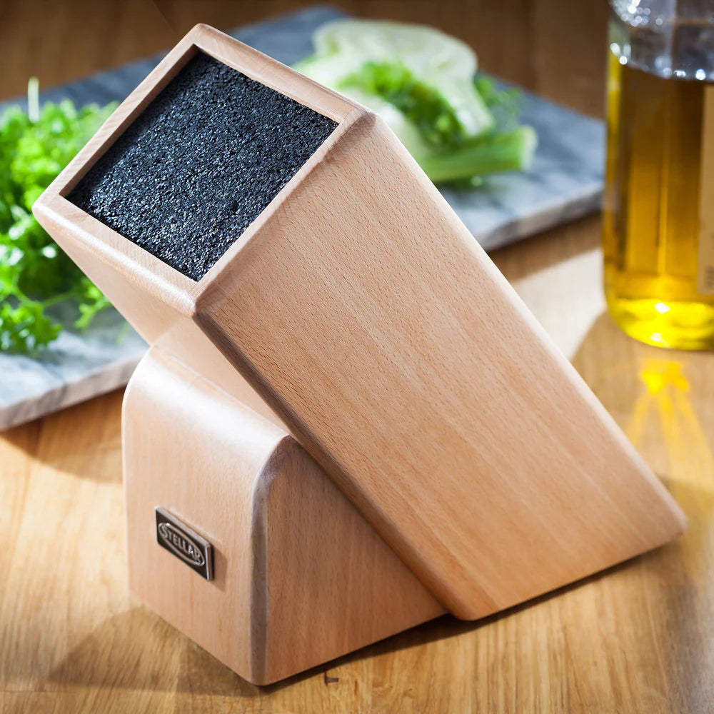 Knife Block Beech wood