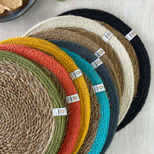Load image into Gallery viewer, Respiin EDGE COLOUR Placemats in Seagrass &amp; Jute
