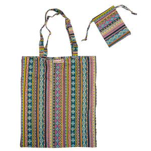 Vintage Fabric Foldable Shopping Bag Assorted
