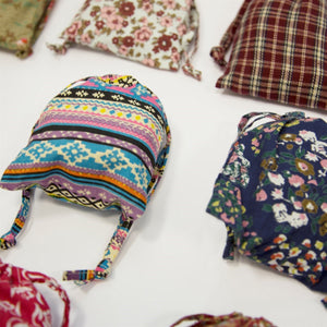 Vintage Fabric Foldable Shopping Bag Assorted