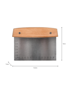 Wood Handled Dough Scraper