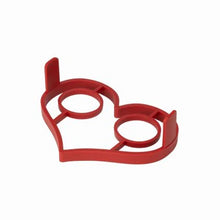Load image into Gallery viewer, Heart Silicone Egg Rings /9cm
