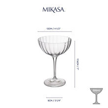 Load image into Gallery viewer, Treviso Ripple Coupe Glasses /4
