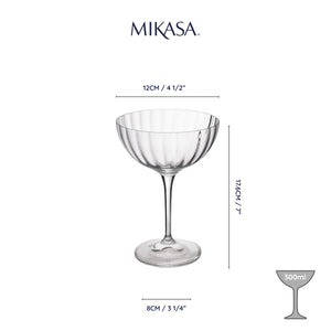 Treviso Ripple Coupe Glasses /4