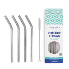 Load image into Gallery viewer, Metal Straws Silver
