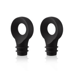Vacu Vin Wine Stopper Black - Set of 2