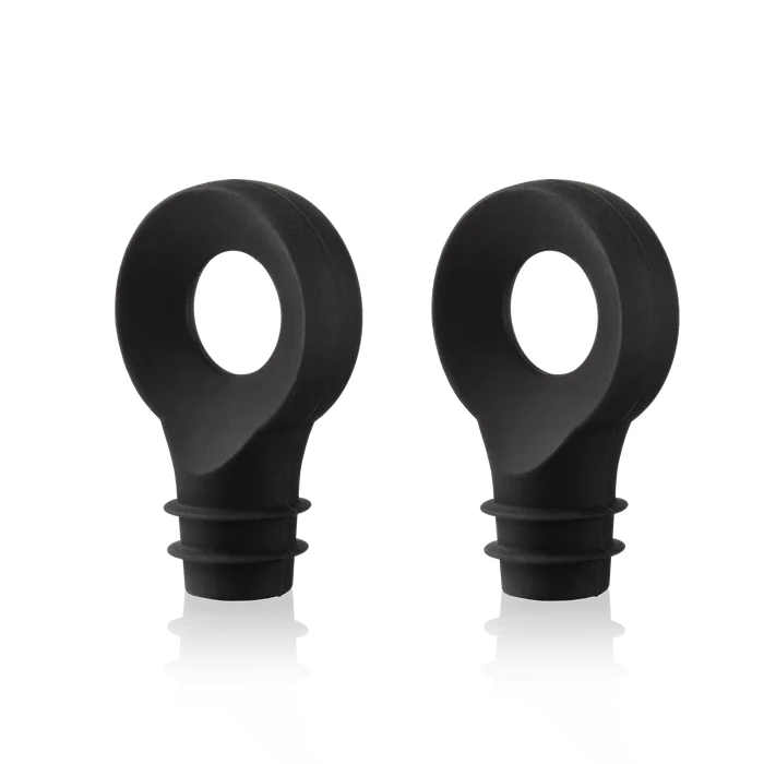 Vacu Vin Wine Stopper Black - Set of 2