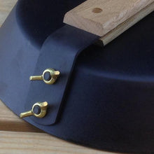 Load image into Gallery viewer, Spun Iron Glamping Pan /Oak Handle
