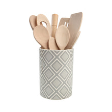 Load image into Gallery viewer, Utensil Pot /City Diamonds
